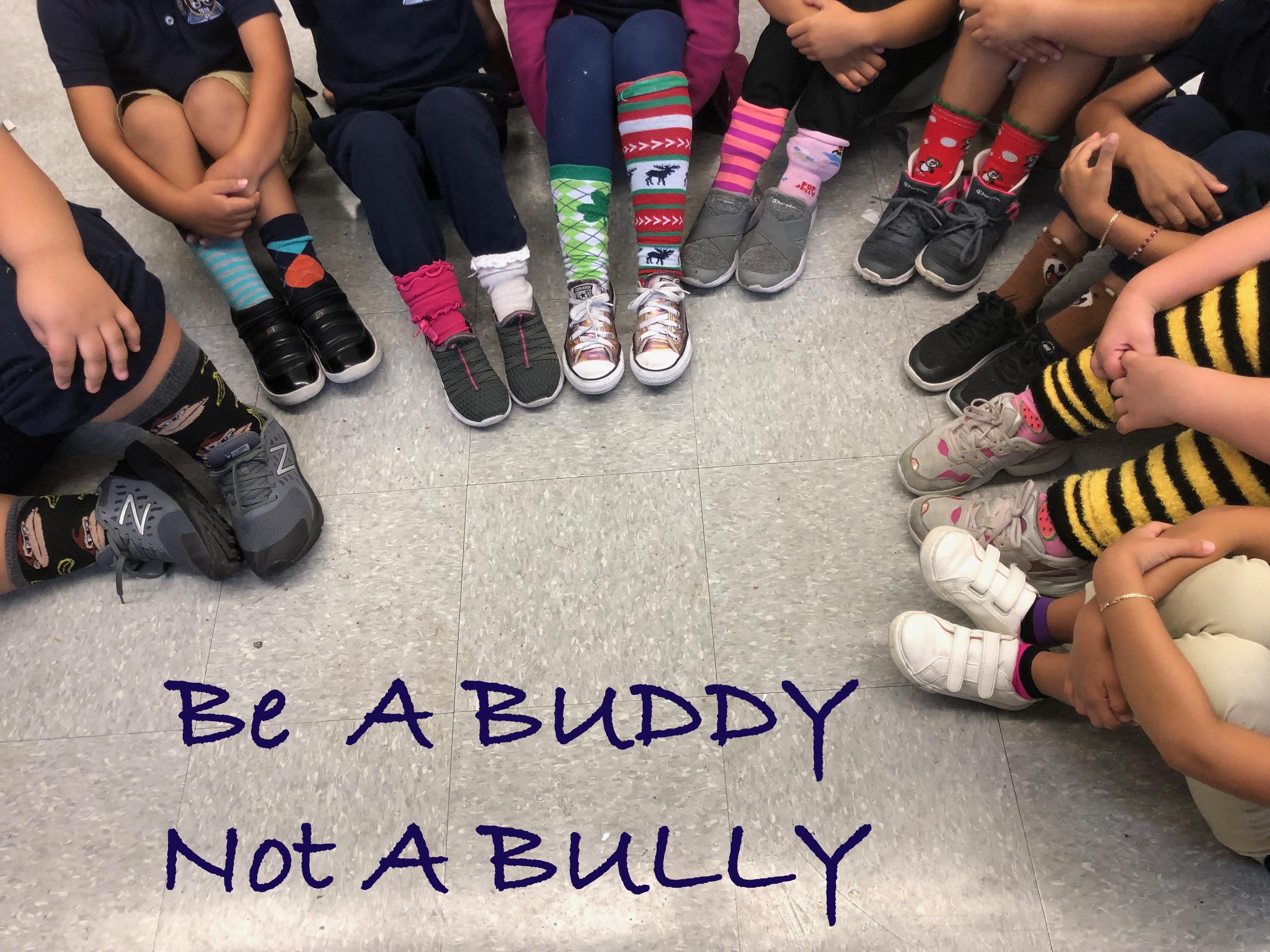 be  buddy not a bully crazy socks