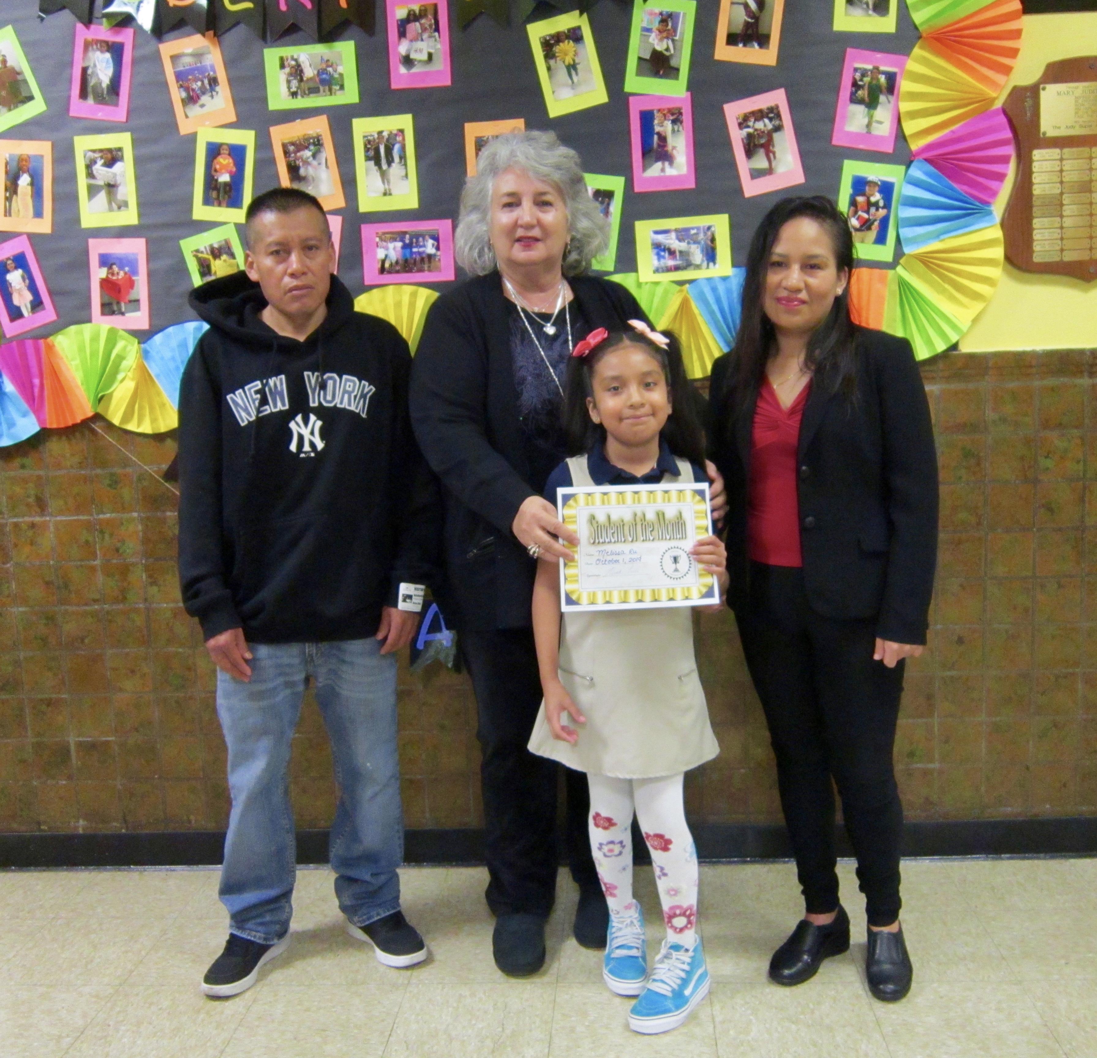 October student of the month melissa r