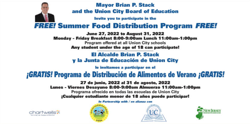 Summer Food Distribution Announcement-Union City School District
